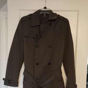 Banana Republic Gray Belted Trench Coat